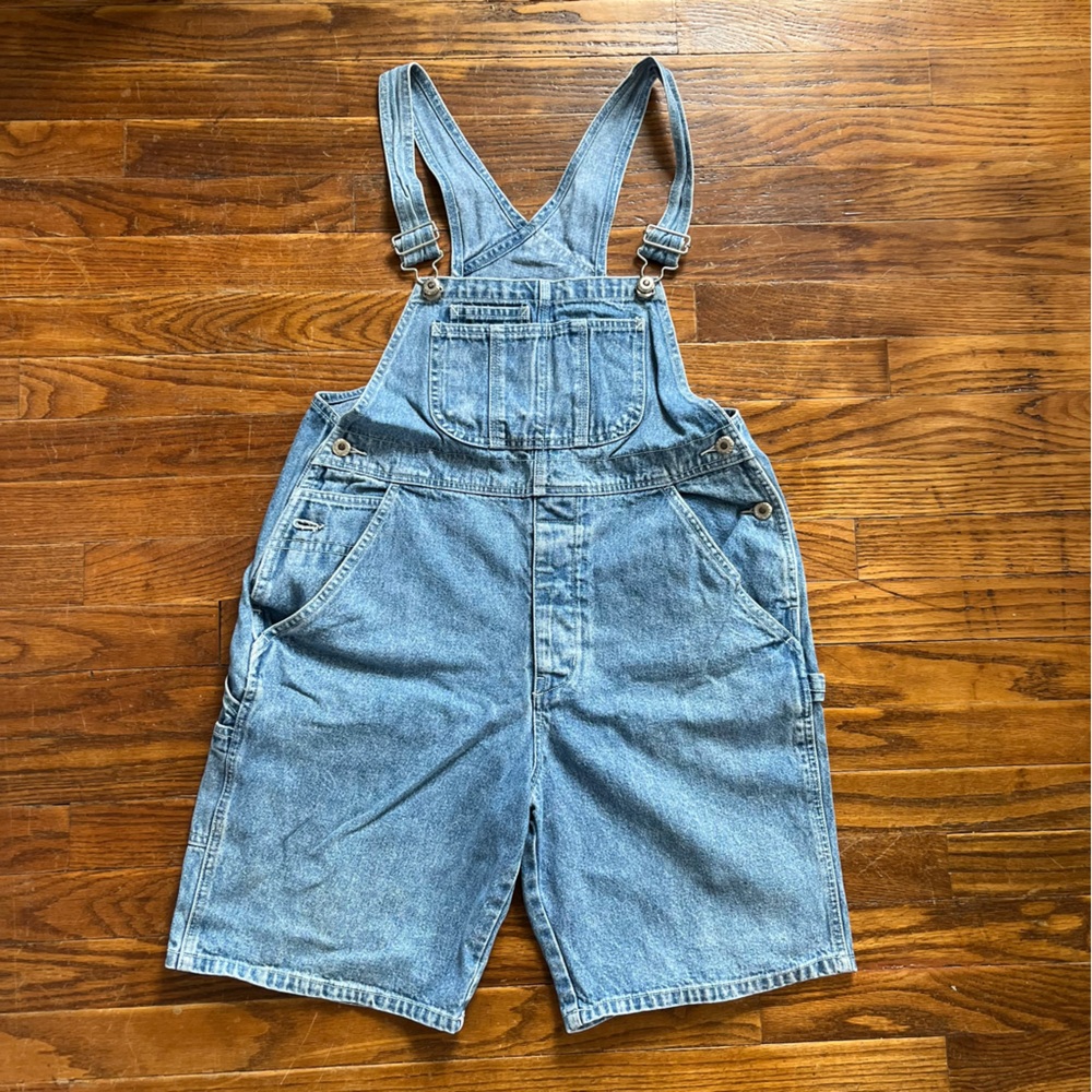 Vintage denim overalls.